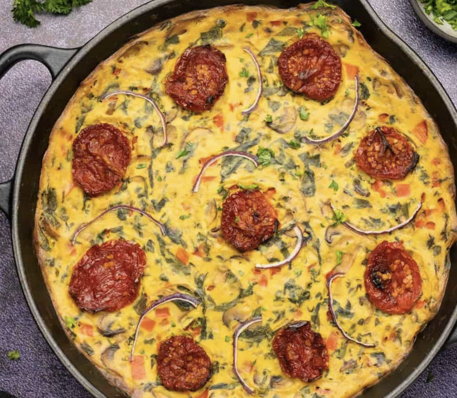 Mini Frittata with Salad