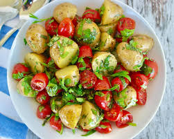 Potato with salad